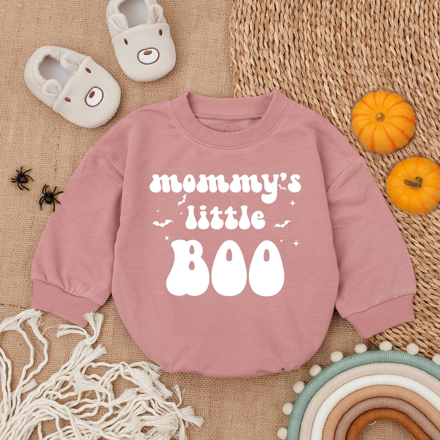 Spooky Babe Bubble Romper: Cute Halloween Bodysuit for Baby's First Fall