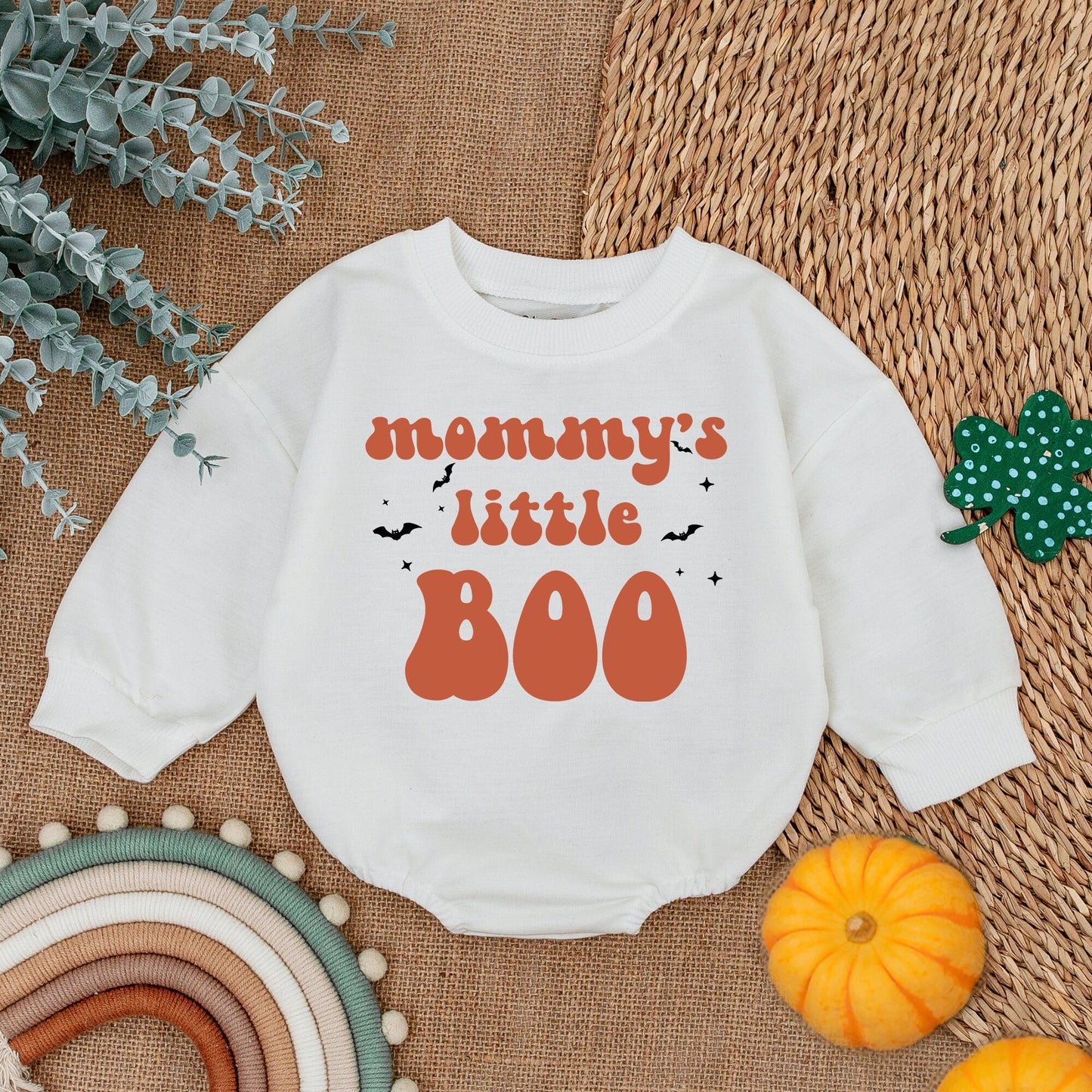Spooky Babe Bubble Romper: Cute Halloween Bodysuit for Baby's First Fall