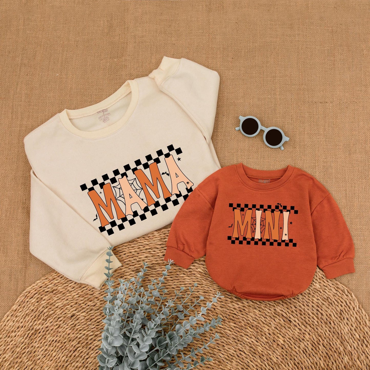 Spooky Mama & Mini Halloween Set: Matching Family Outfits