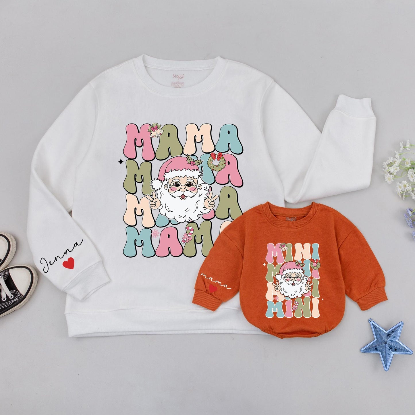 Matching Xmas Mama & Mini Sweaters - Mommy & Me Holiday Outfit