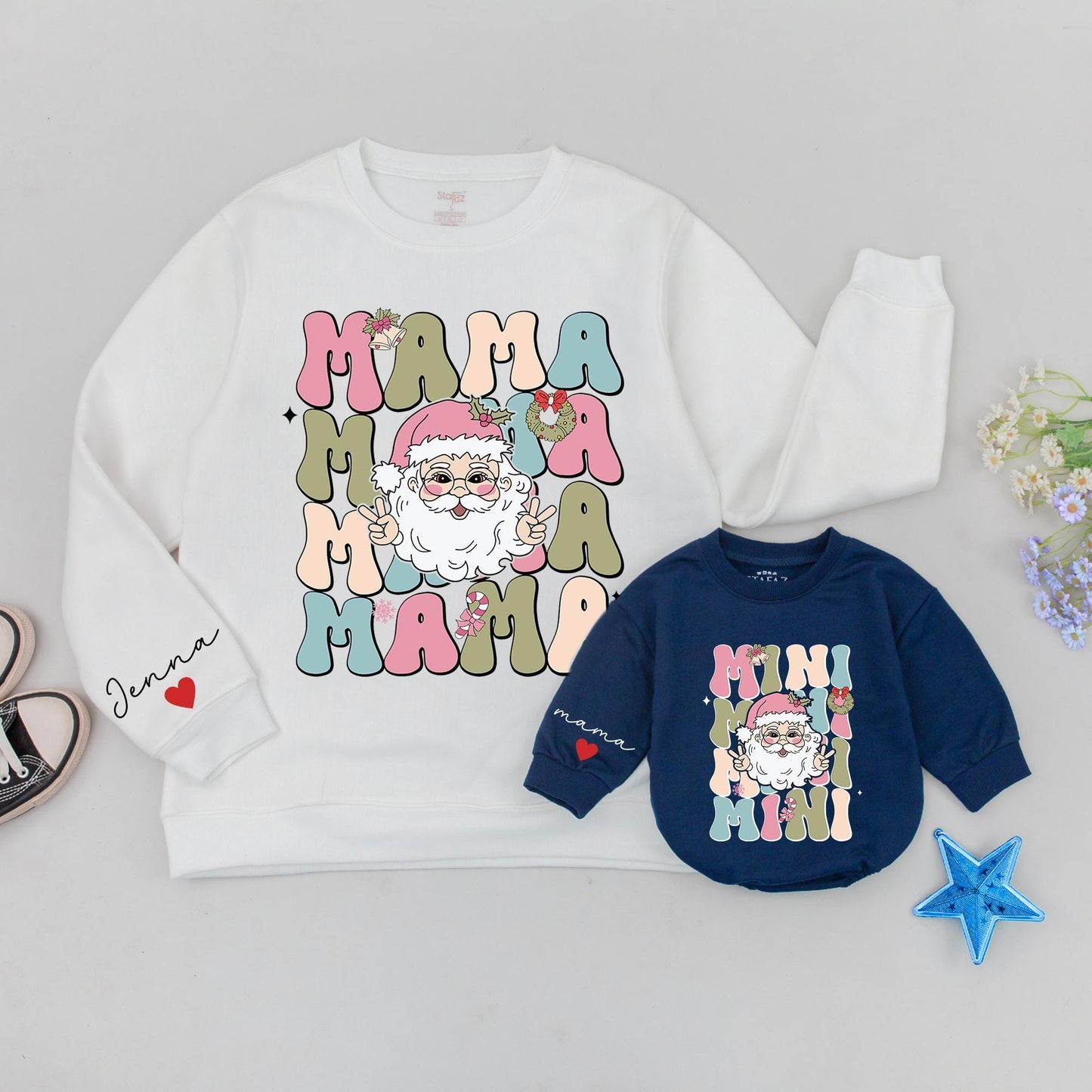 Matching Xmas Mama & Mini Sweaters - Mommy & Me Holiday Outfit