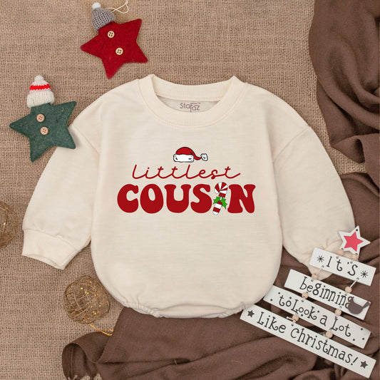 Cousin Matching Holiday Romper & Sweatshirt Set for Babies & Toddlers