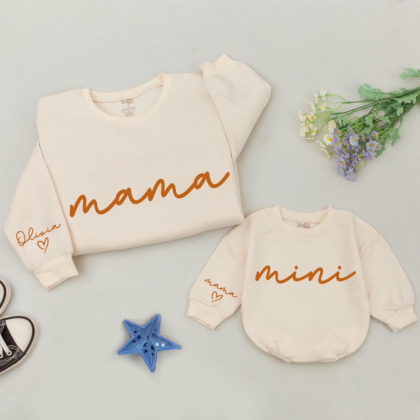 Mommy & Me Thanksgiving Sweatshirt, Fall Pumpkin Family Matching Set