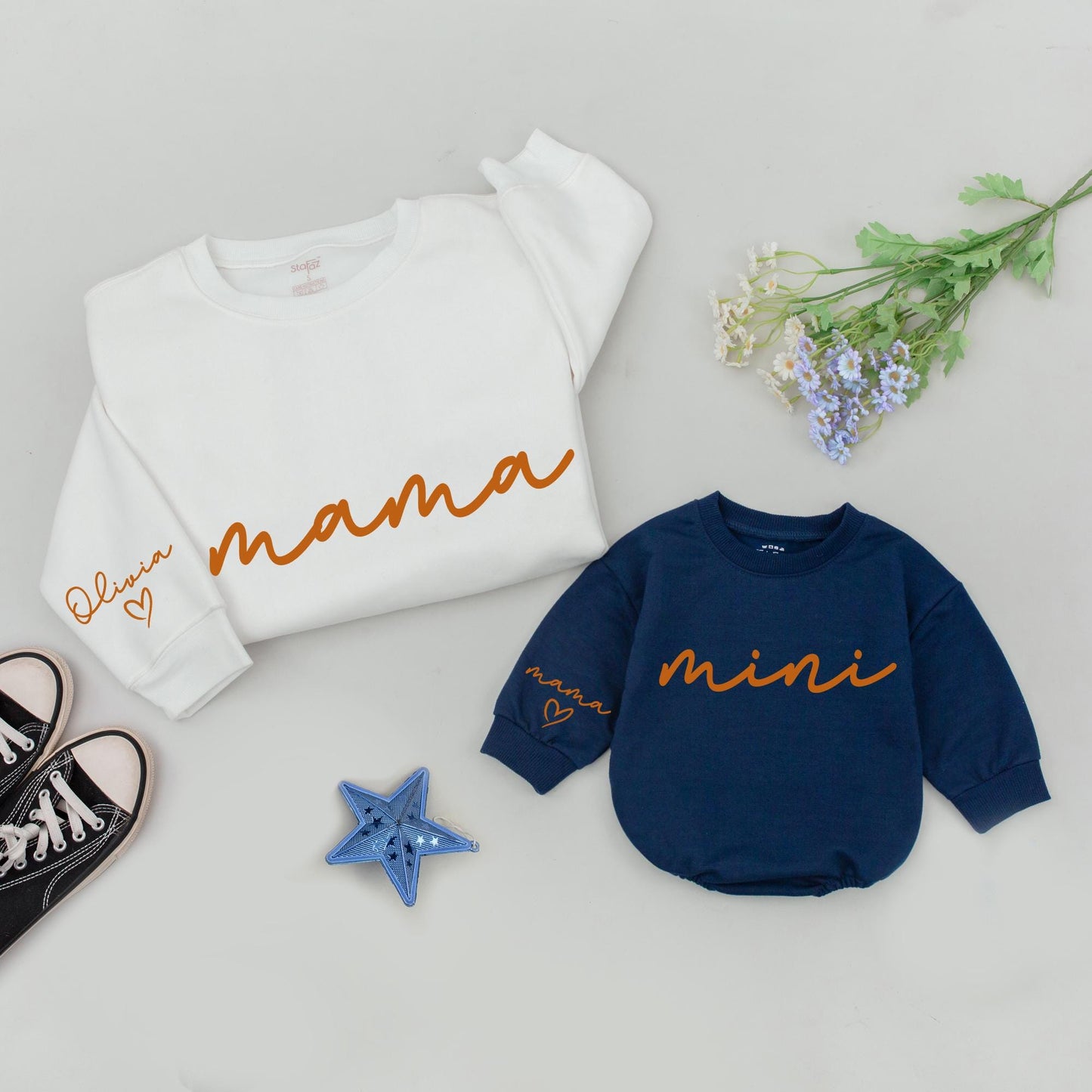 Mommy & Me Thanksgiving Sweatshirt, Fall Pumpkin Family Matching Set
