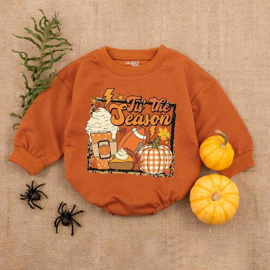 Festive Football Romper - First Thanksgiving Outfit for Baby