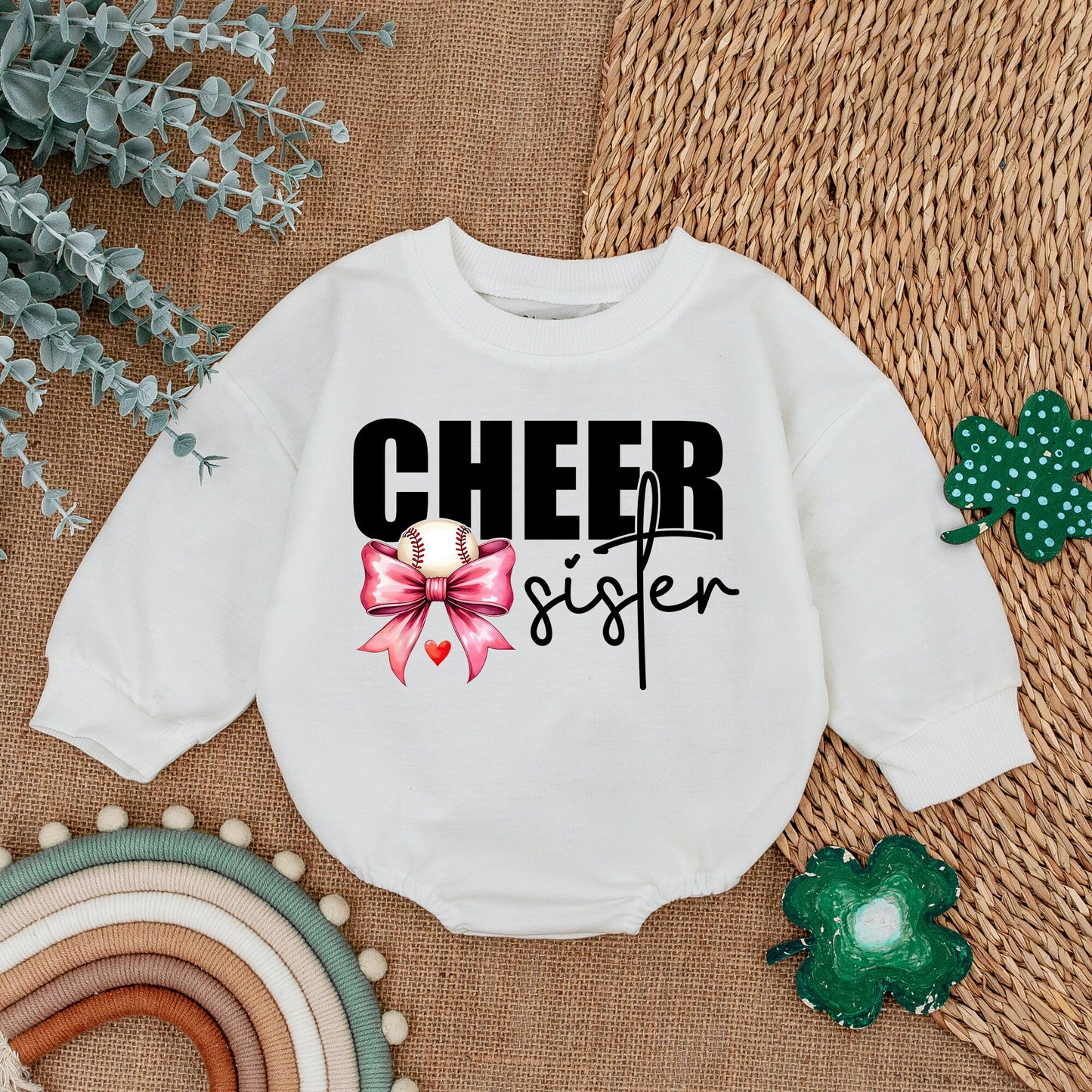Baseball Sis Bubble Romper | Baby Girl Outfit | Newborn Gift Idea