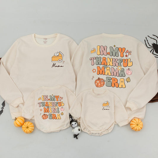 Matching Fall Outfits: Cozy Thanksgiving Sweater & Baby Romper