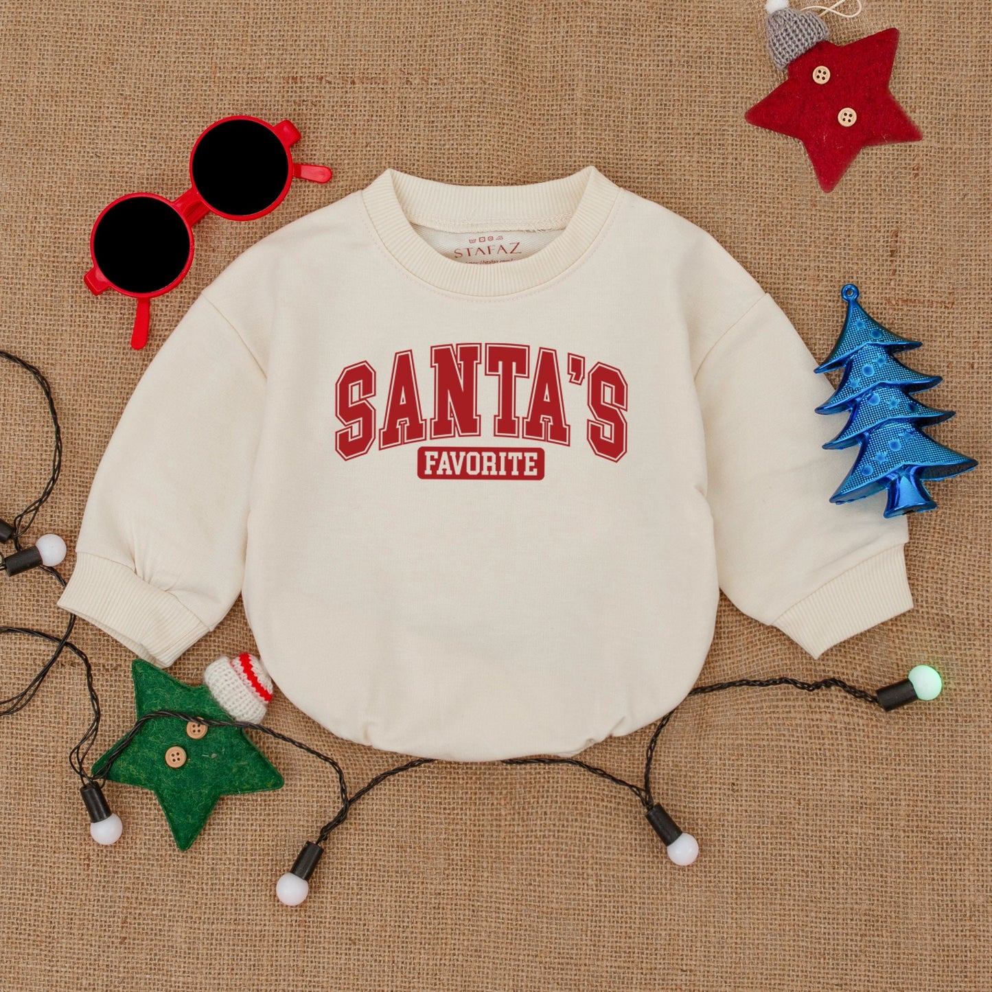 Baby's First Christmas Romper: Santa Bubble Outfit & Gift Idea