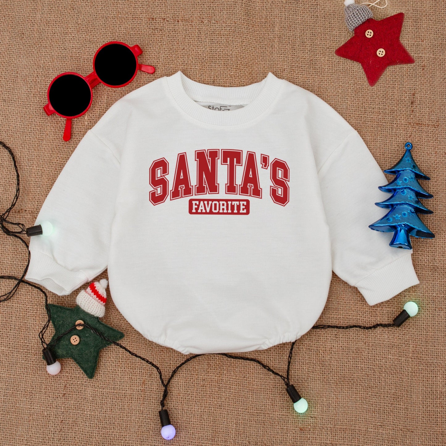 Baby's First Christmas Romper: Santa Bubble Outfit & Gift Idea