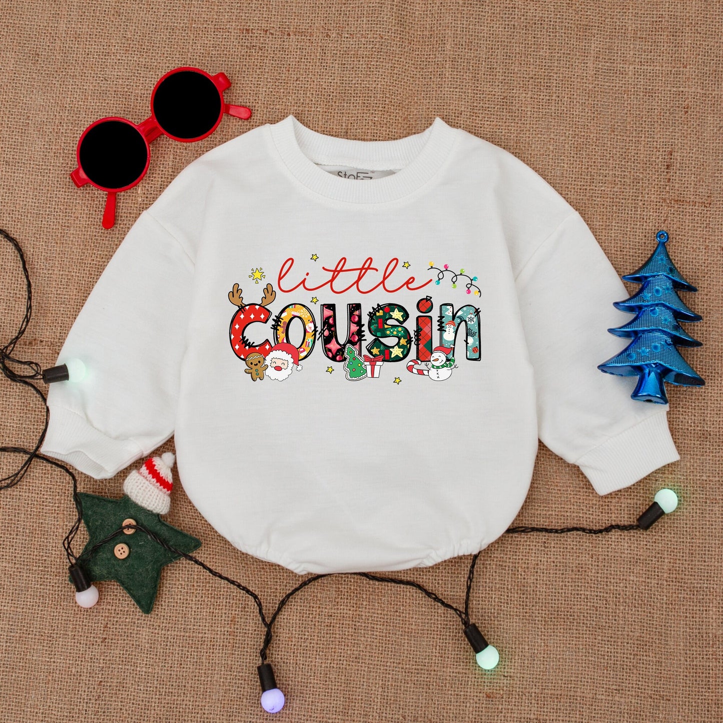 Matching Christmas Baby Clothes: Rompers & Bodysuits for First Xmas