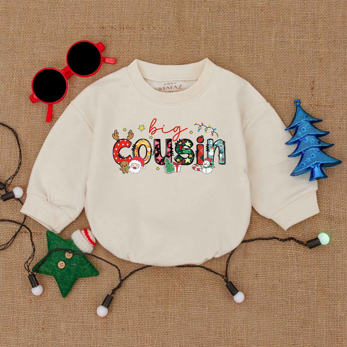 Matching Christmas Baby Clothes: Rompers & Bodysuits for First Xmas