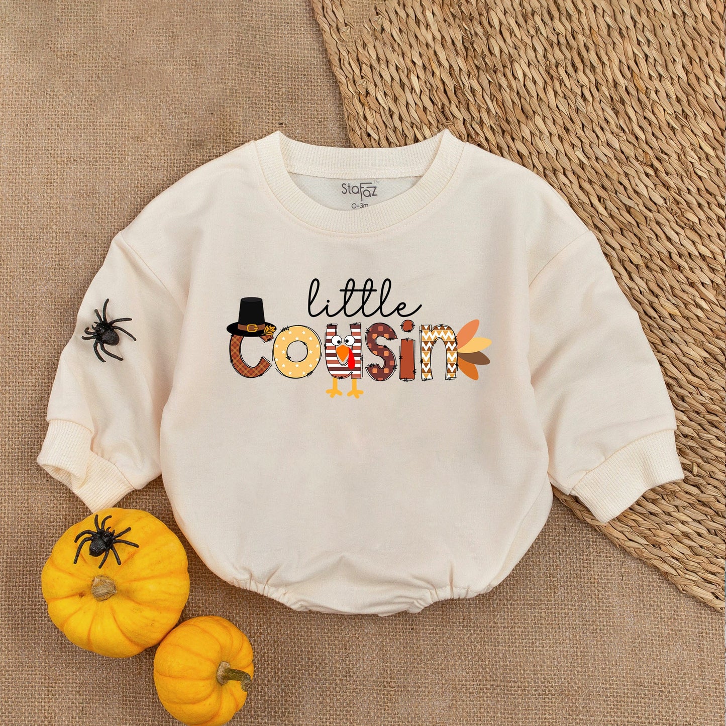 Thanksgiving Baby Romper Set - First Holiday Outfit & Fall Gift
