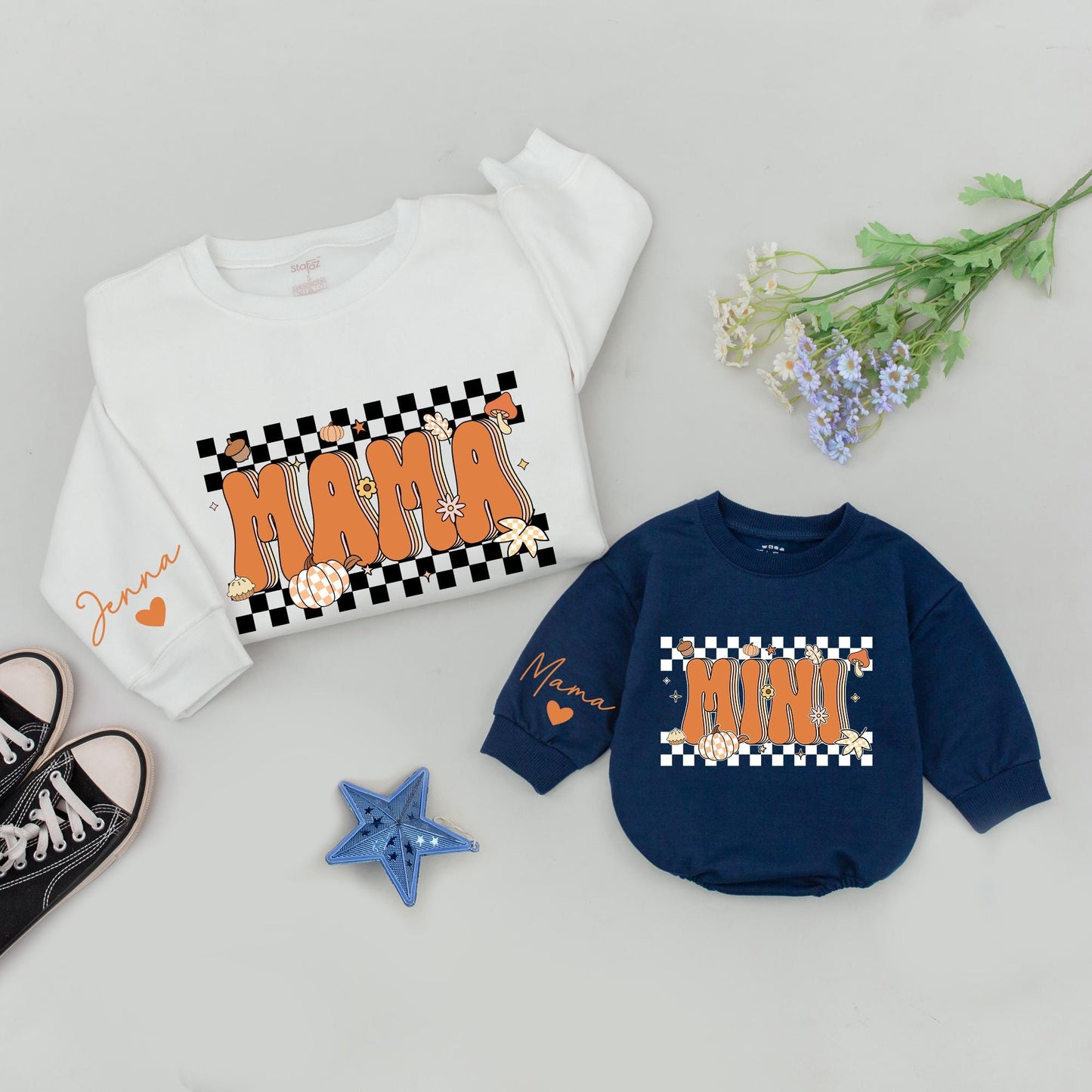 Mama & Mini Thanksgiving Sweatshirt: Matching Family Fall Outfit Gift