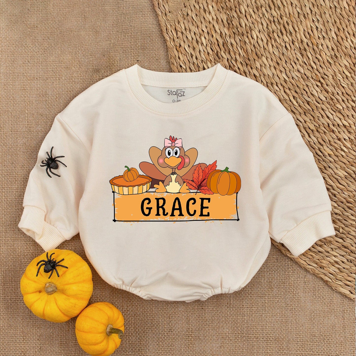 Thanksgiving Baby Romper Outfit – My First Holiday Bubble Suit
