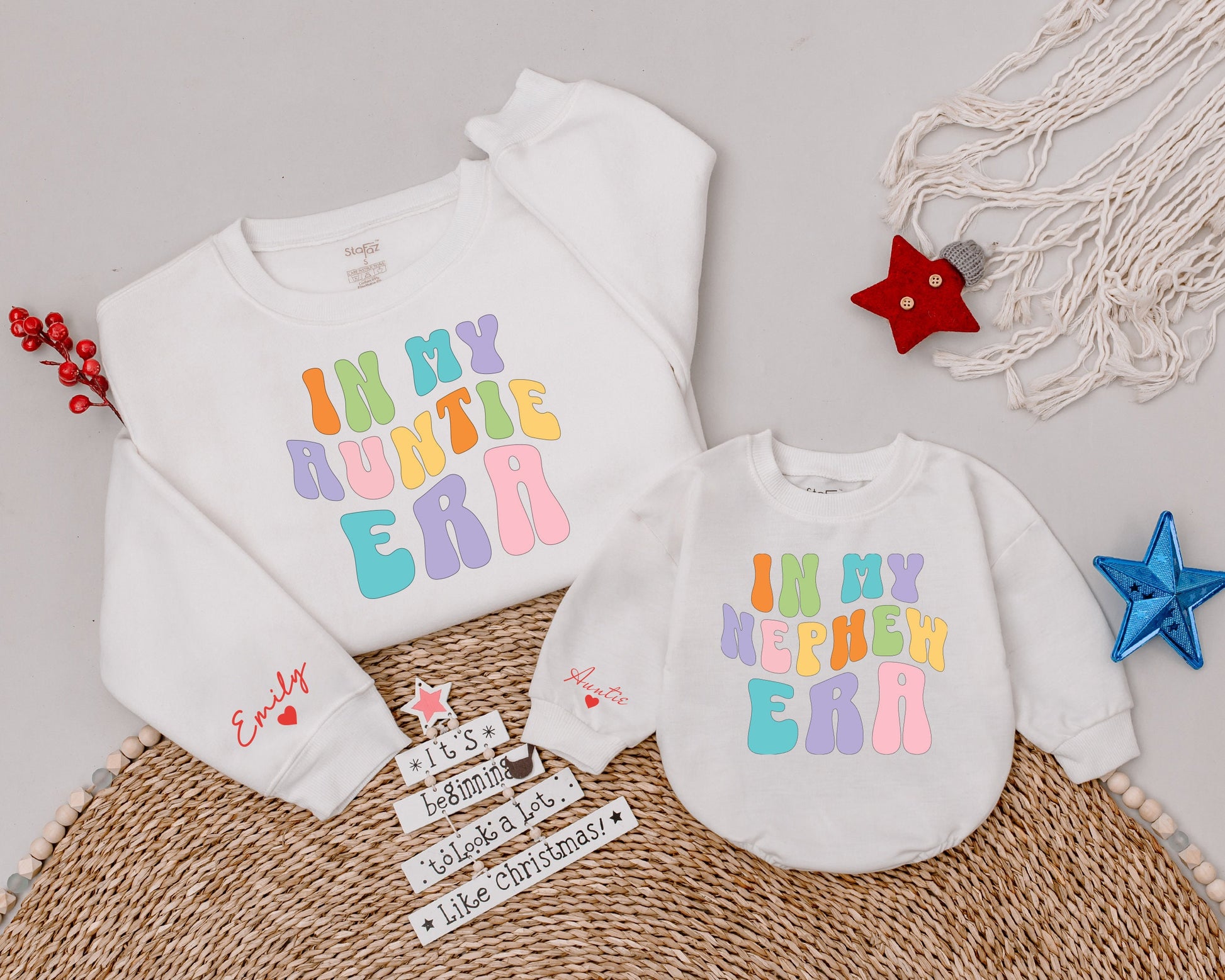 Auntie & Me Personalized Sweatshirts: Perfect Aunt-Nephew/Niece Gift