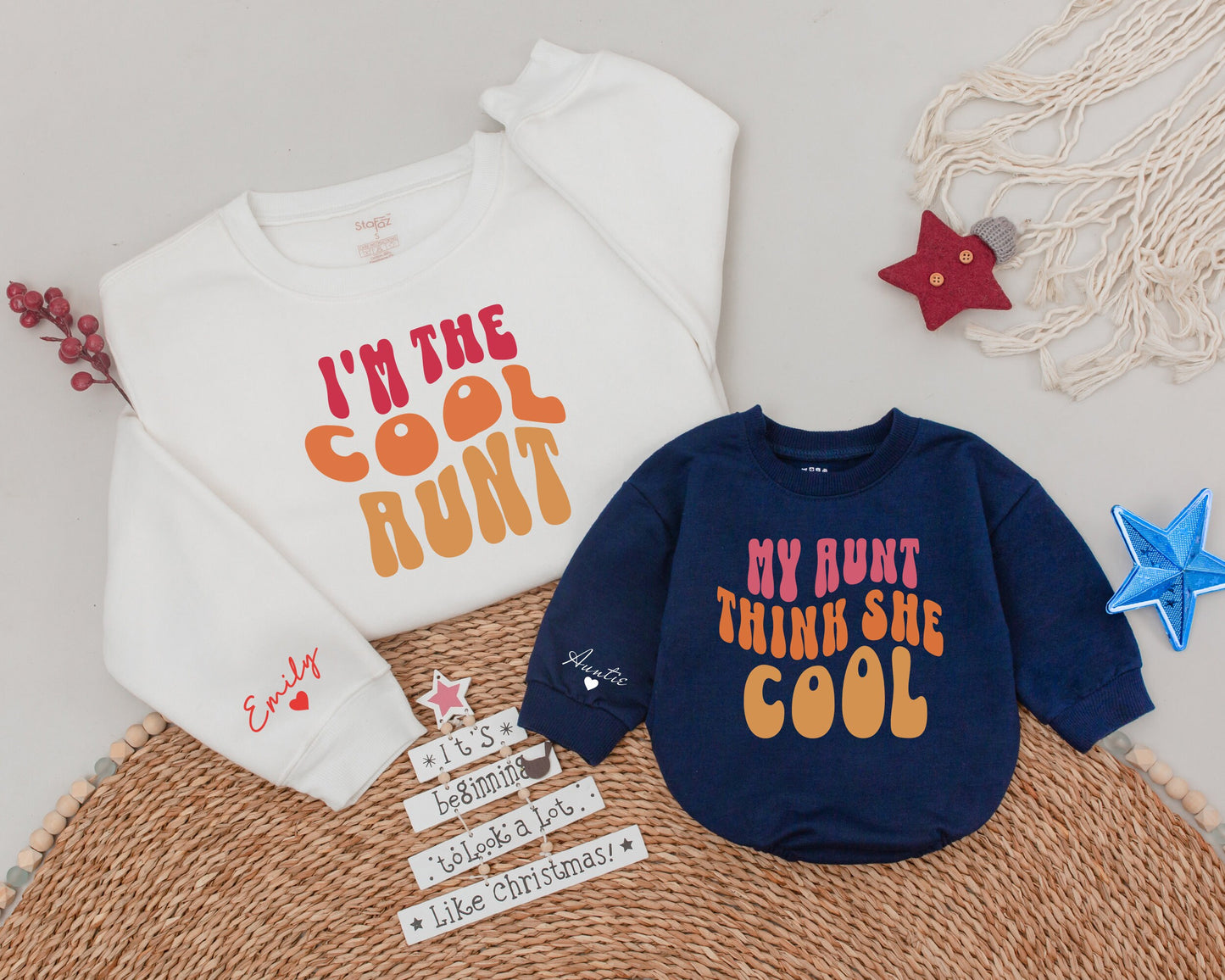 Matching Aunt and Niece Sweatshirts: Fun Family Gift Ideas
