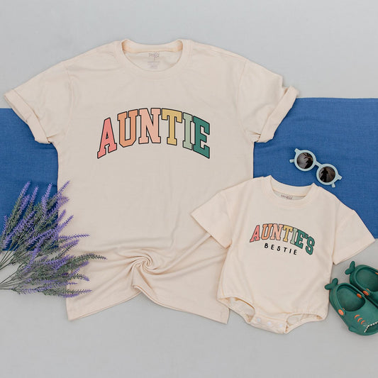 Auntie and Bestie Custom Shirt – Perfect Gifts for Aunt and Baby