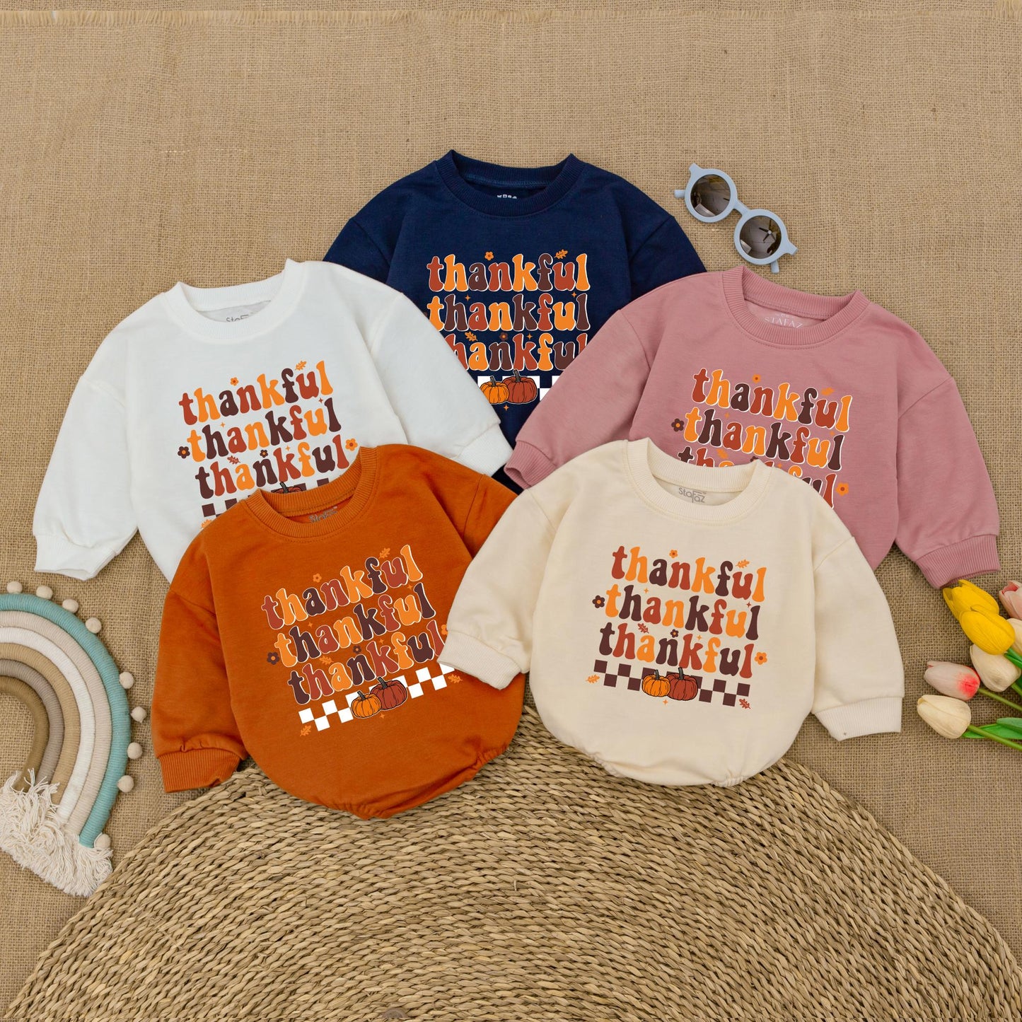 Cozy Pumpkin Romper, My 1st Thanksgiving Outfit, Fall Baby Clothes