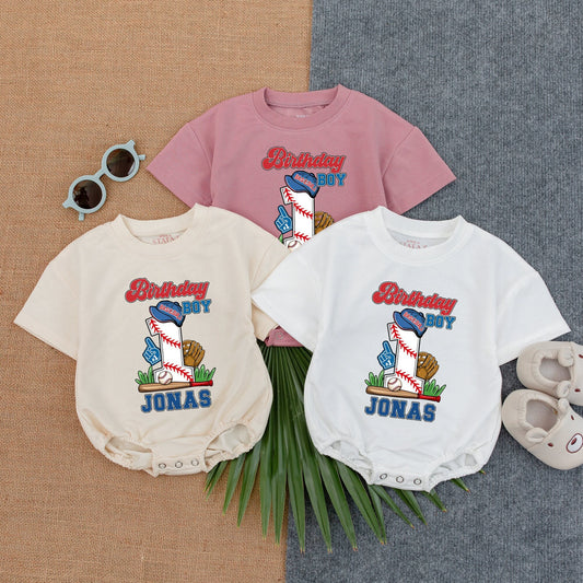 Custom Baseball 1st Birthday Romper – Gender Neutral Baby Gift