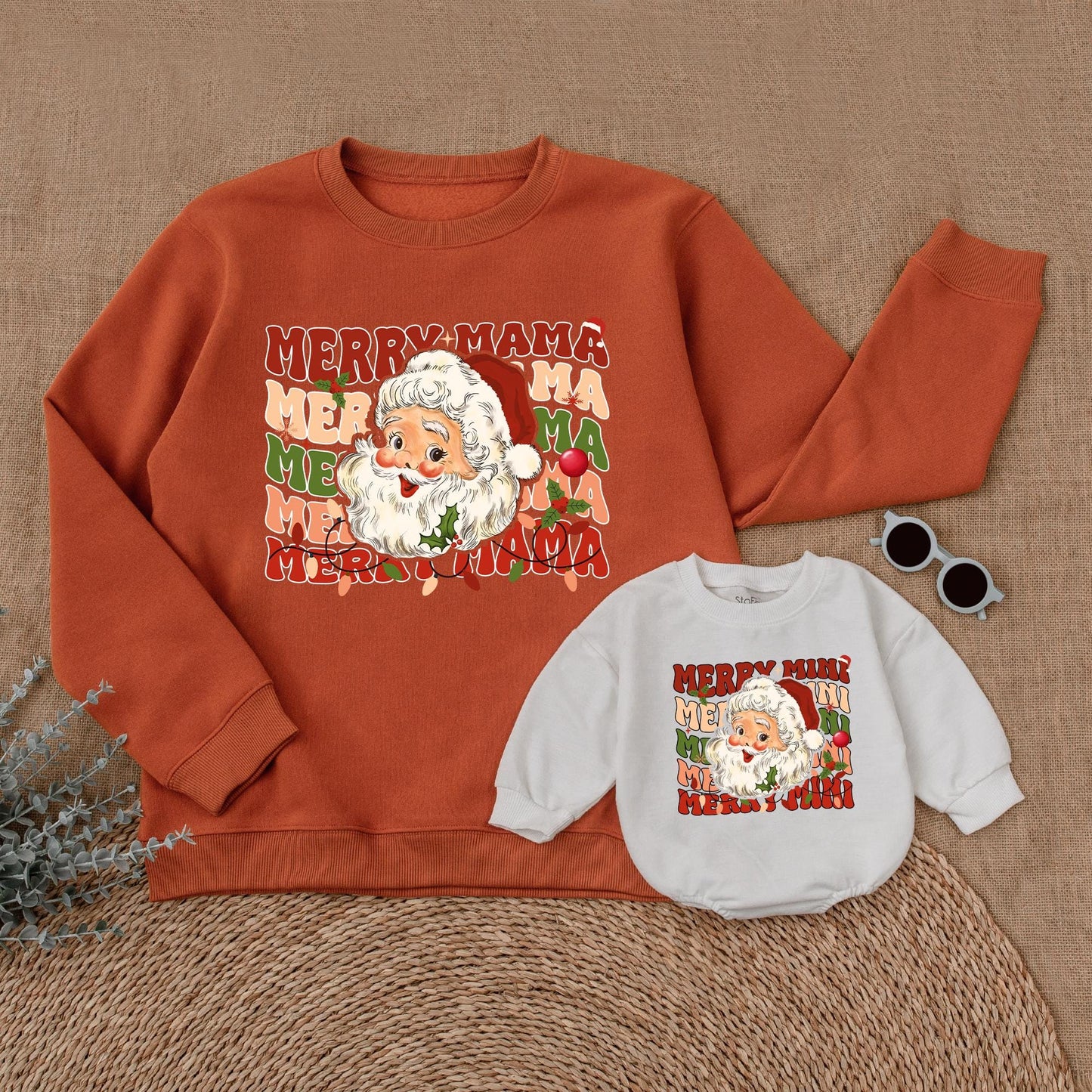 Matching Mama & Mini Christmas Sweatshirts – Festive Mommy & Me Outfits