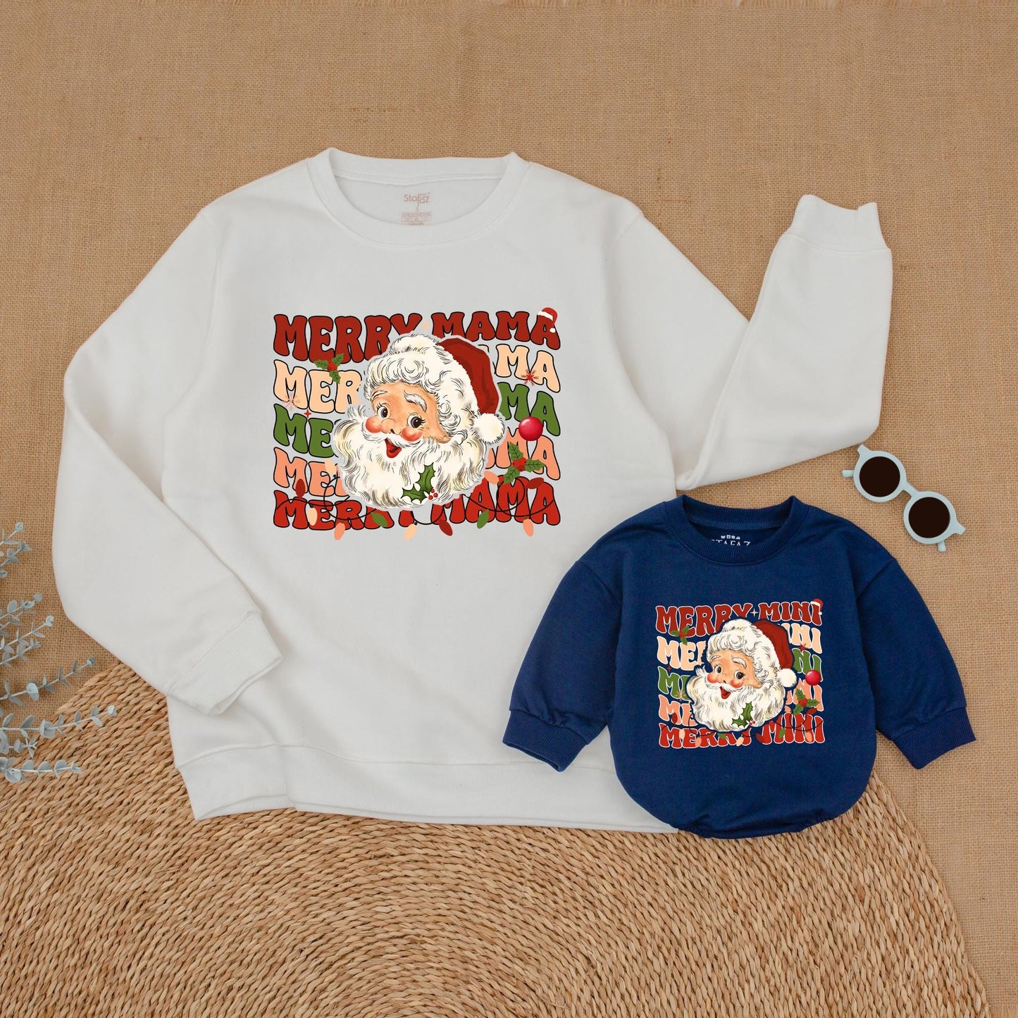 Matching Mama & Mini Christmas Sweatshirts – Festive Mommy & Me Outfits
