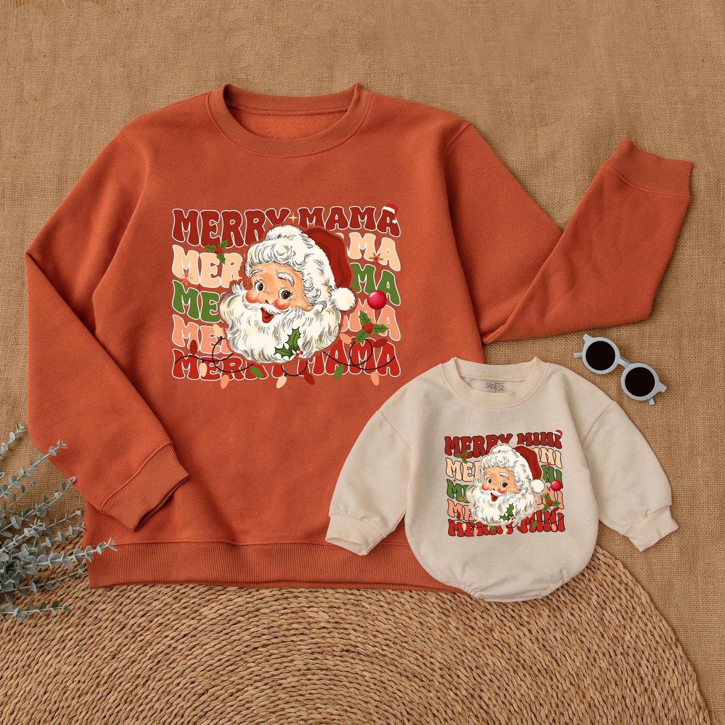 Matching Mama & Mini Christmas Sweatshirts – Festive Mommy & Me Outfits