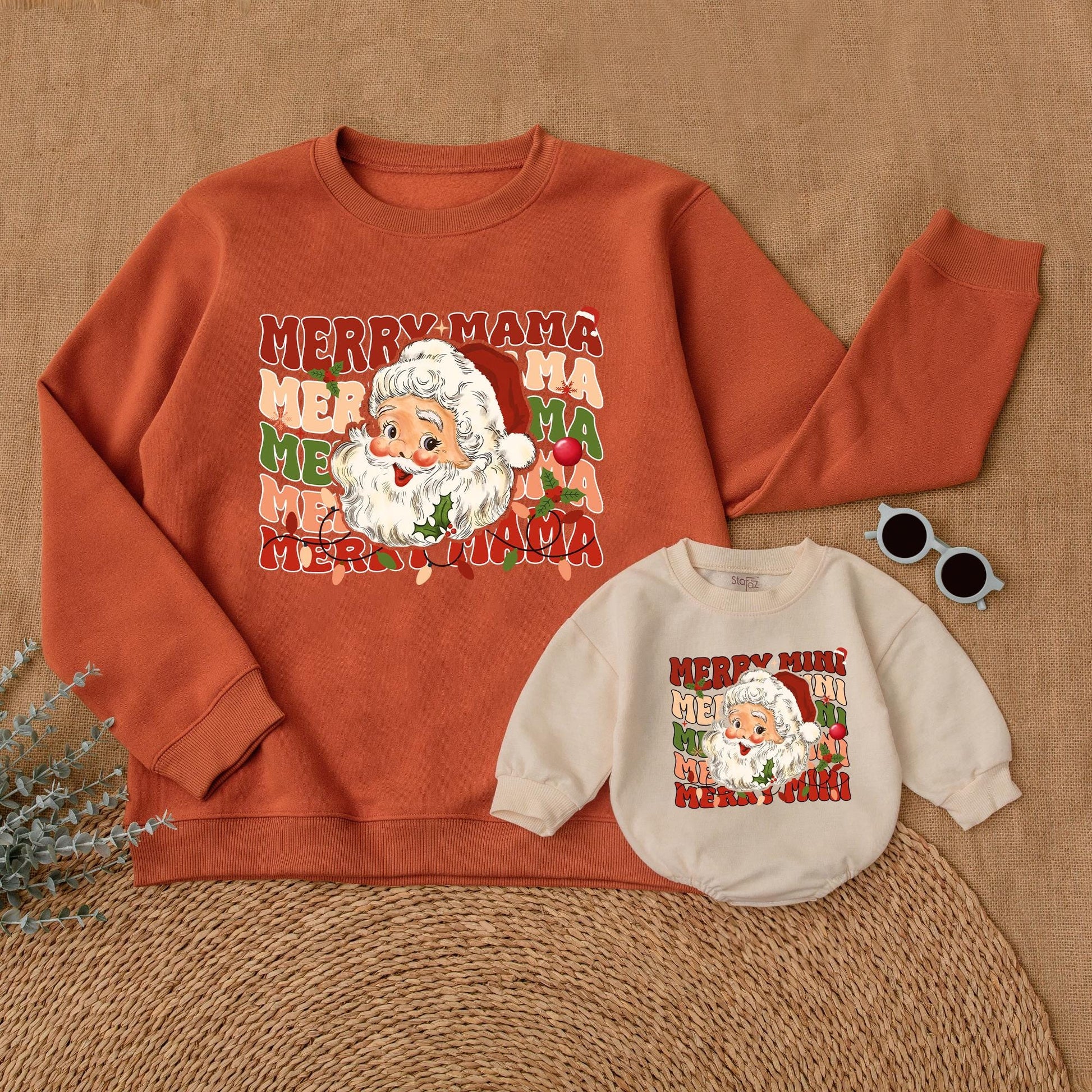 Matching Mama & Mini Christmas Sweatshirts – Festive Mommy & Me Outfits