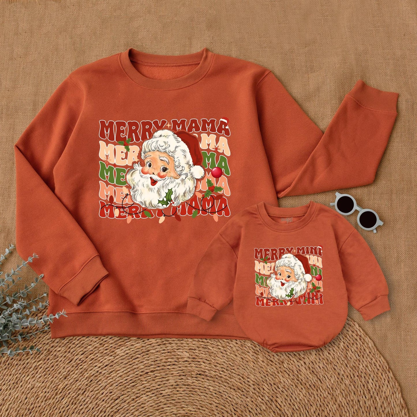 Matching Mama & Mini Christmas Sweatshirts – Festive Mommy & Me Outfits