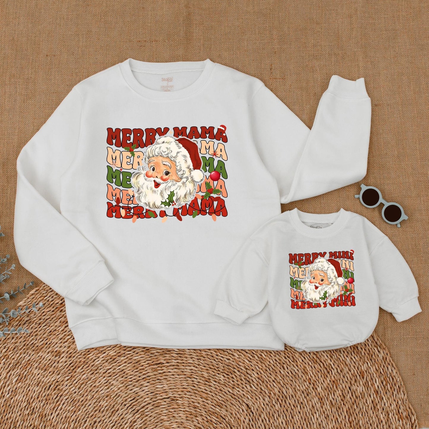 Matching Mama & Mini Christmas Sweatshirts – Festive Mommy & Me Outfits
