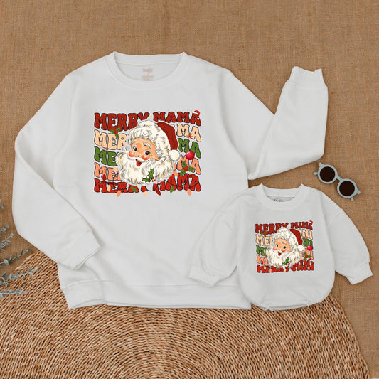 Matching Mama & Mini Christmas Sweatshirts – Festive Mommy & Me Outfits