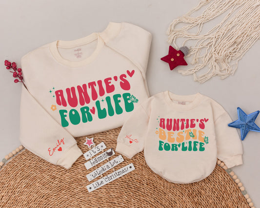 Auntie & Me Matching Sweatshirts for Christmas Family Gift