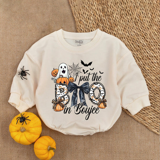 First Halloween Pumpkin Romper - Cute Baby Bodysuit & Gift Idea