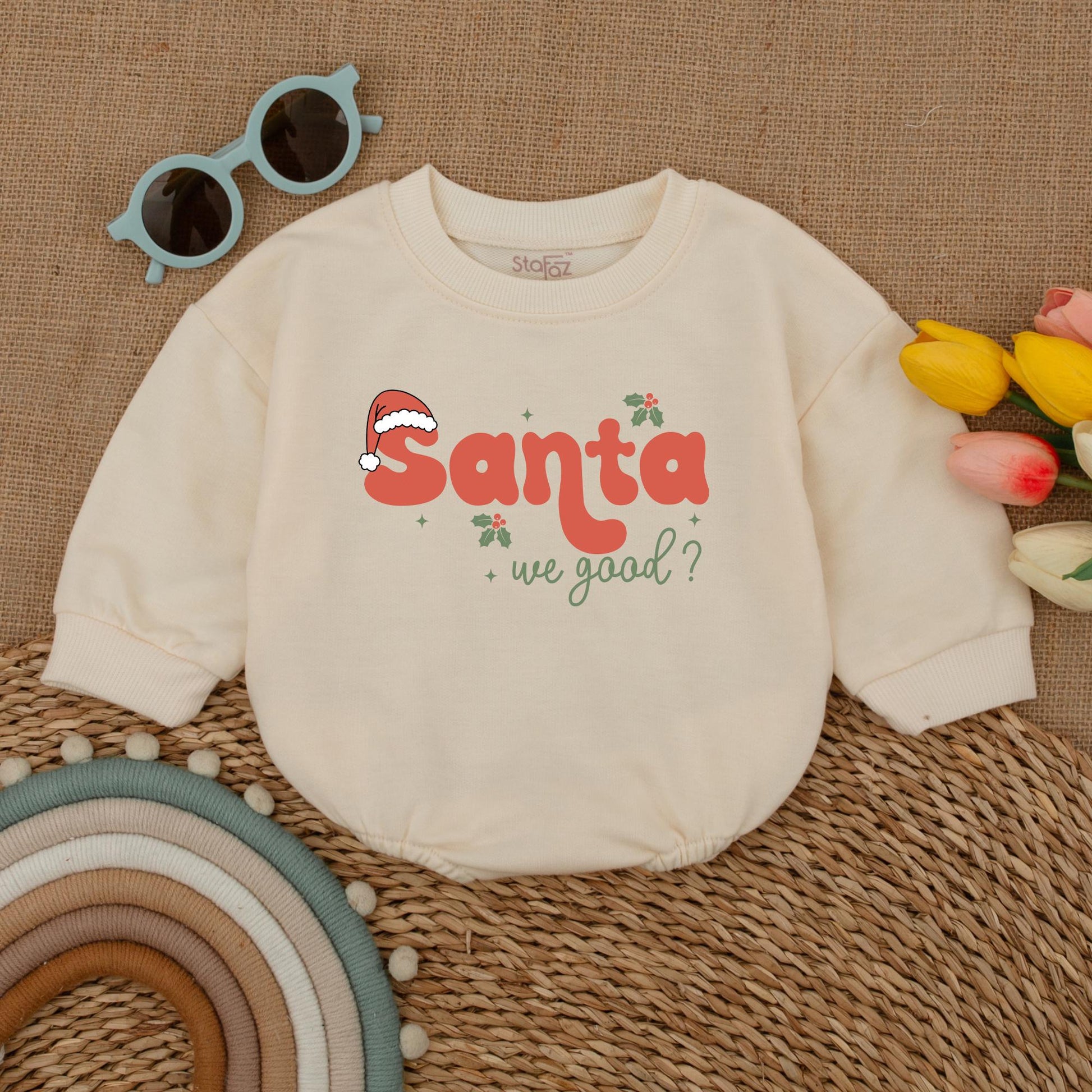Baby’s First Christmas Romper: Vintage Santa Outfit & Gift Idea