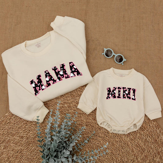 Matching Mama & Mini Spooky Sweatshirt: Halloween Family Outfits