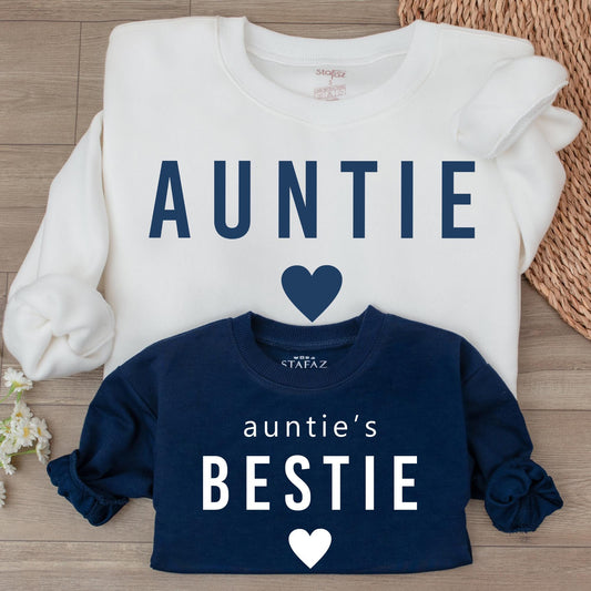 Auntie & Niece Matching Christmas Sweatshirts - Holiday Gift Ideas
