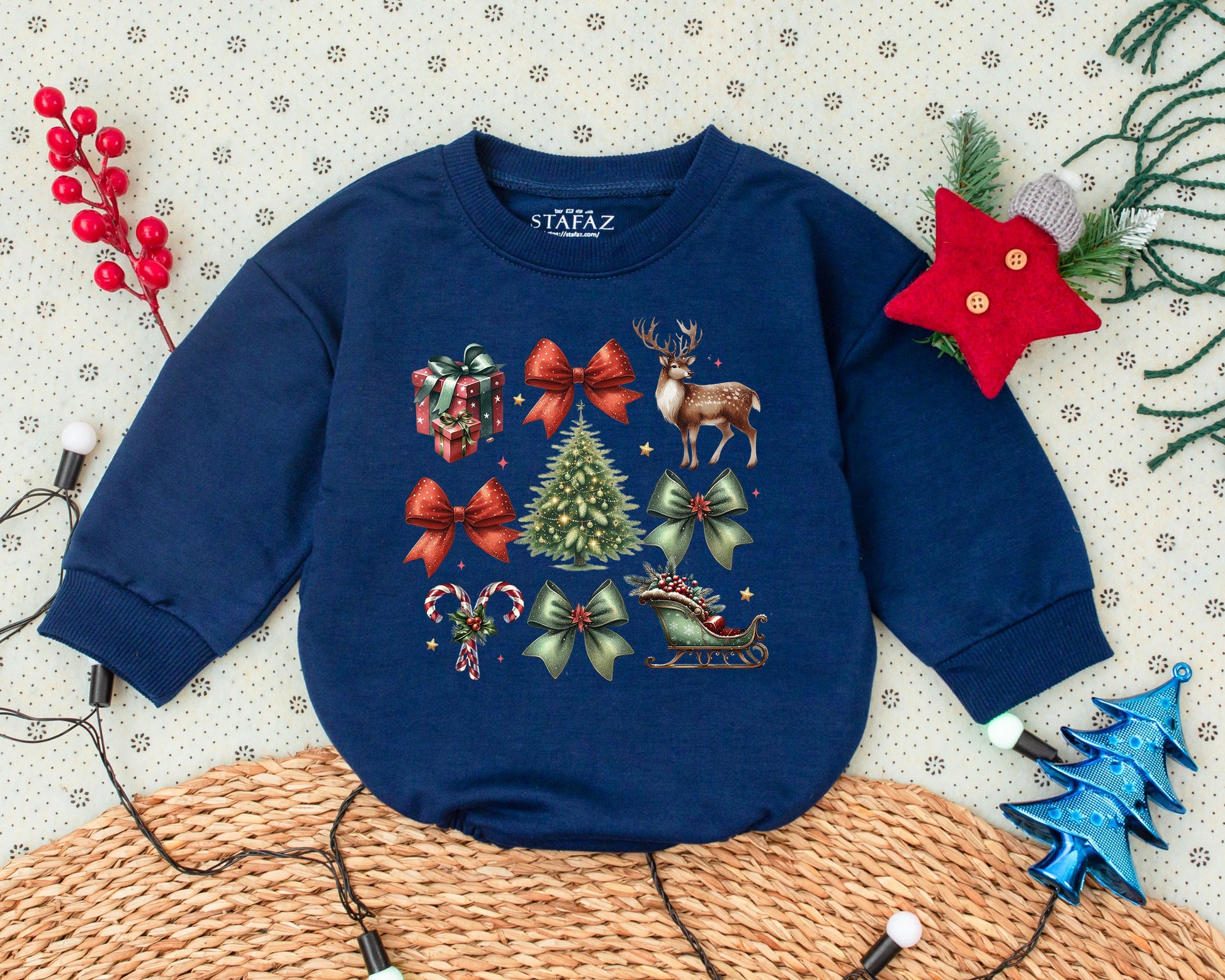 Holiday Baby Romper Set: Christmas Gifts for Newborns and Toddlers