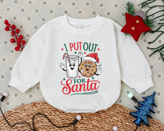 Santa's Vintage Romper: Toddler Outfit, Baby Shower Gift, Xmas Style