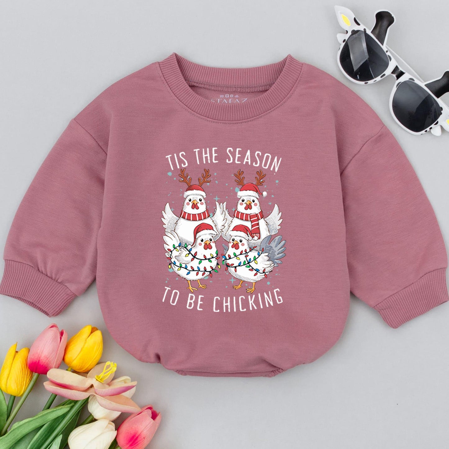 Baby's First Christmas Chicken Romper – Holiday Outfit & Gift