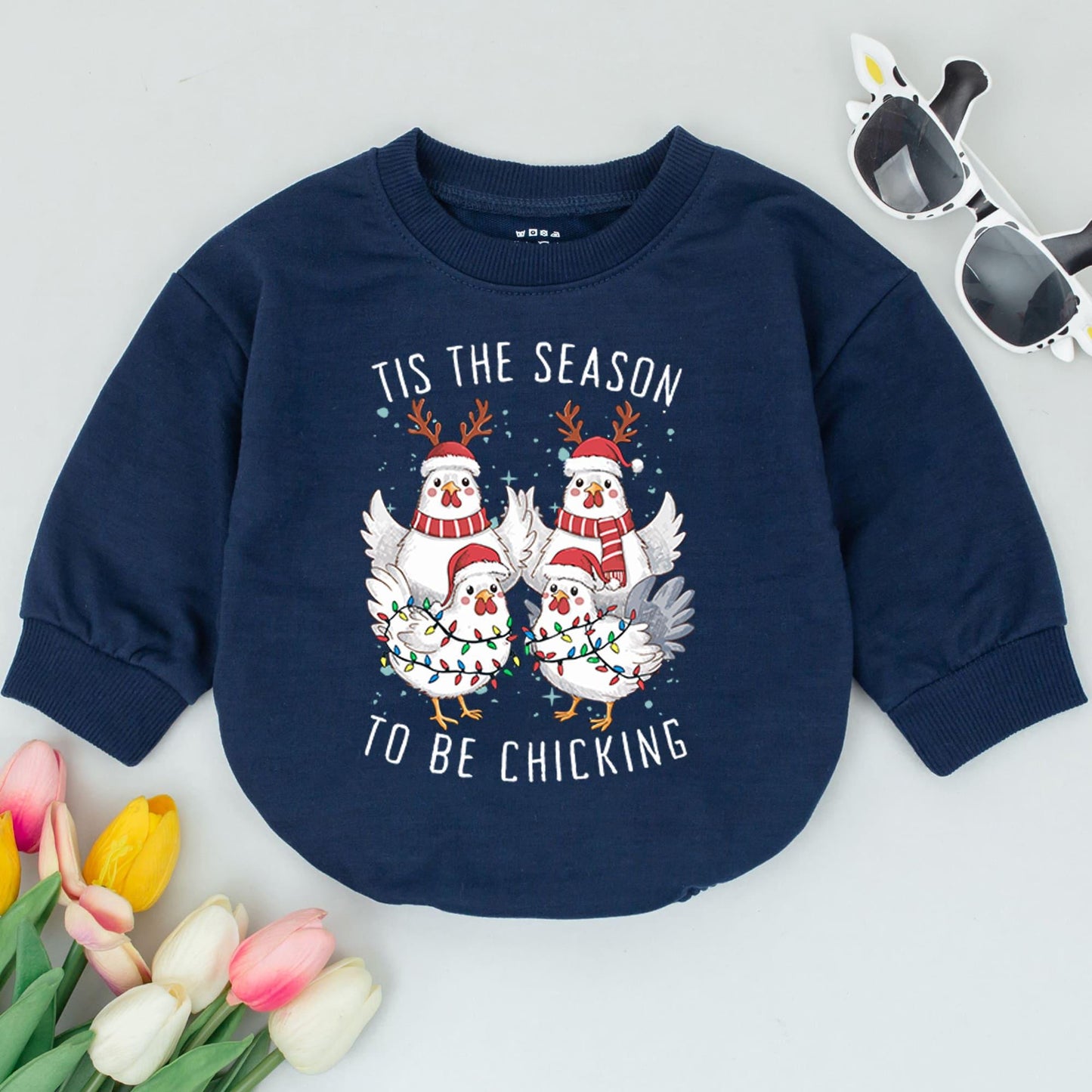 Baby's First Christmas Chicken Romper – Holiday Outfit & Gift