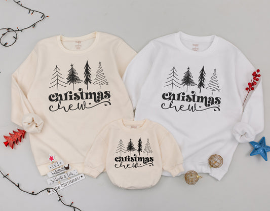 Matching Family Christmas Sweatshirts, Mama Bear and Cub Outfit, Merry Christmas 2024, Personalized Letter Sweatshirts, Cute Holiday Sweatshirts