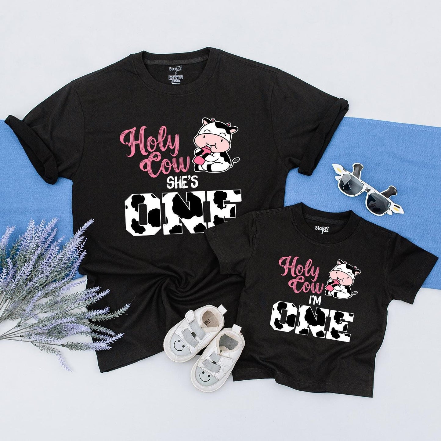 Cow Themed Birthday Shirt for Kids - Custom Farm Birthday Outfit