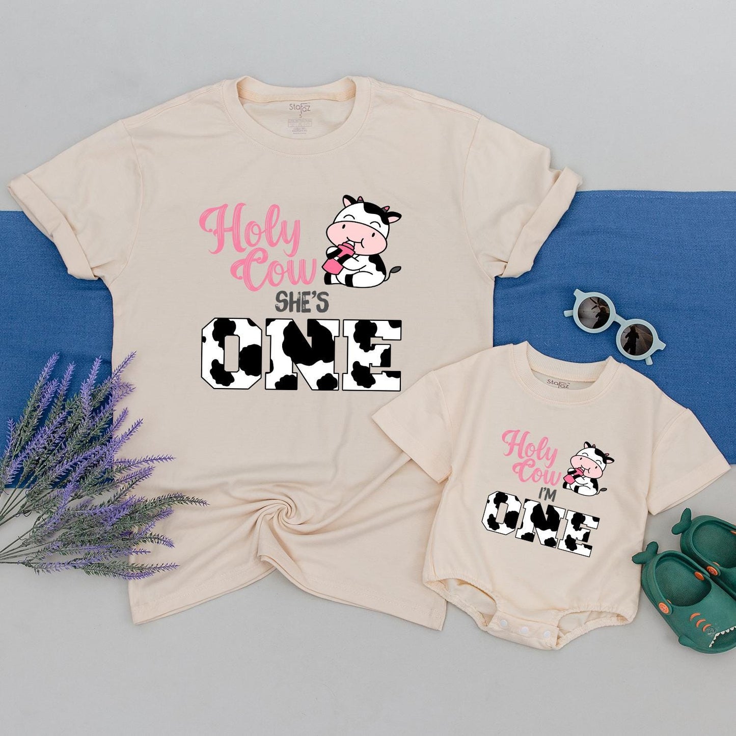 Cow Themed Birthday Shirt for Kids - Custom Farm Birthday Outfit