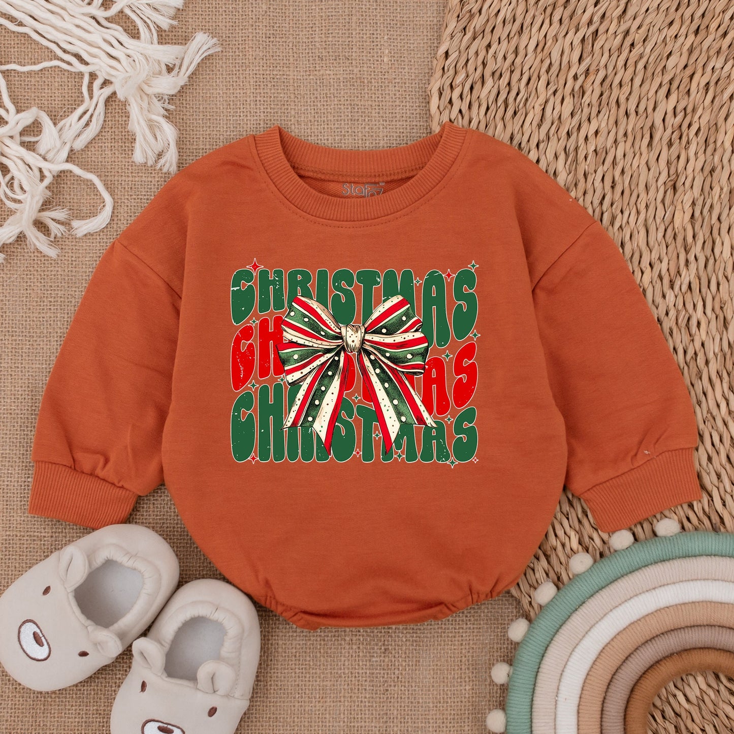 Festive Baby Romper: My First Christmas Outfit & Cozy Gift