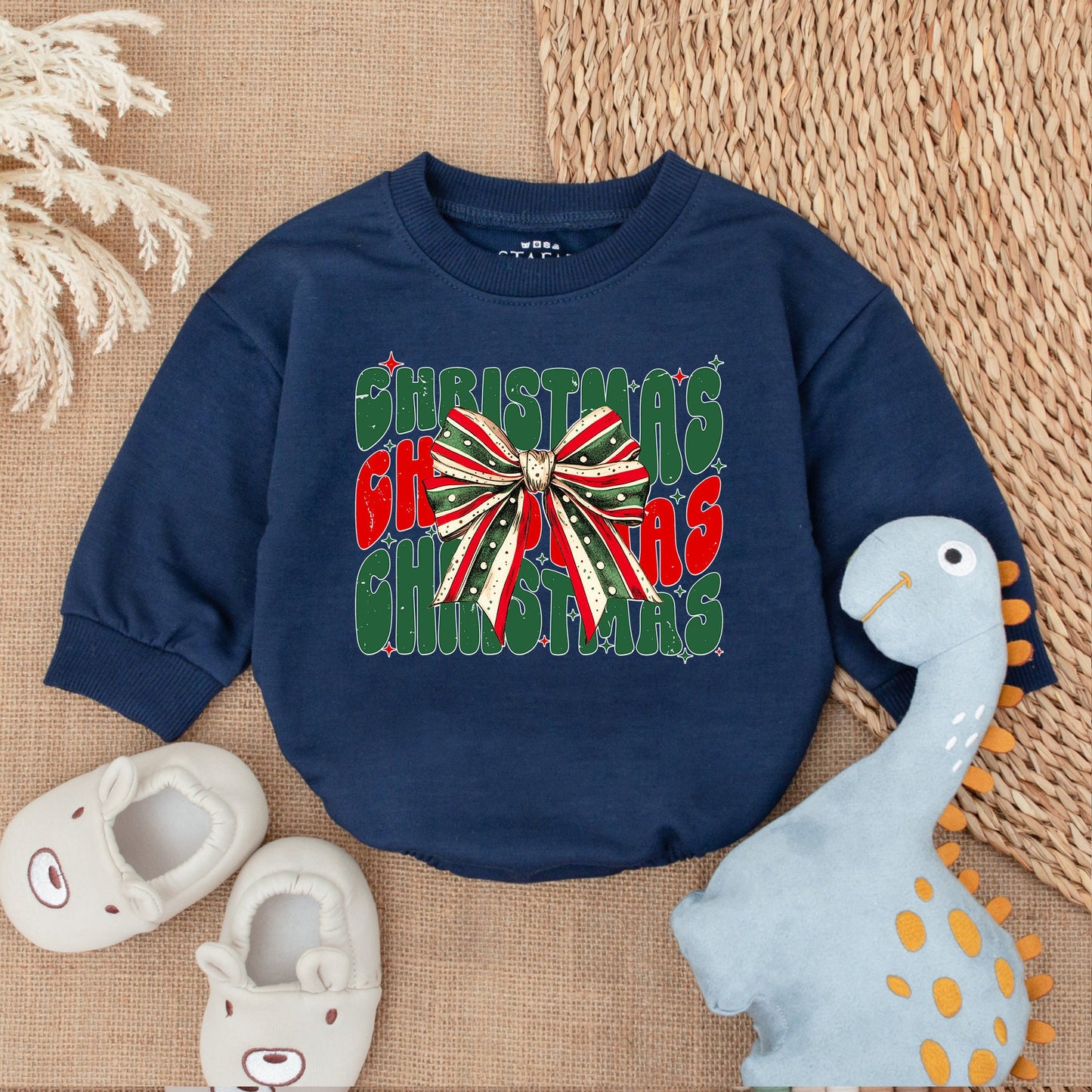 Festive Baby Romper: My First Christmas Outfit & Cozy Gift