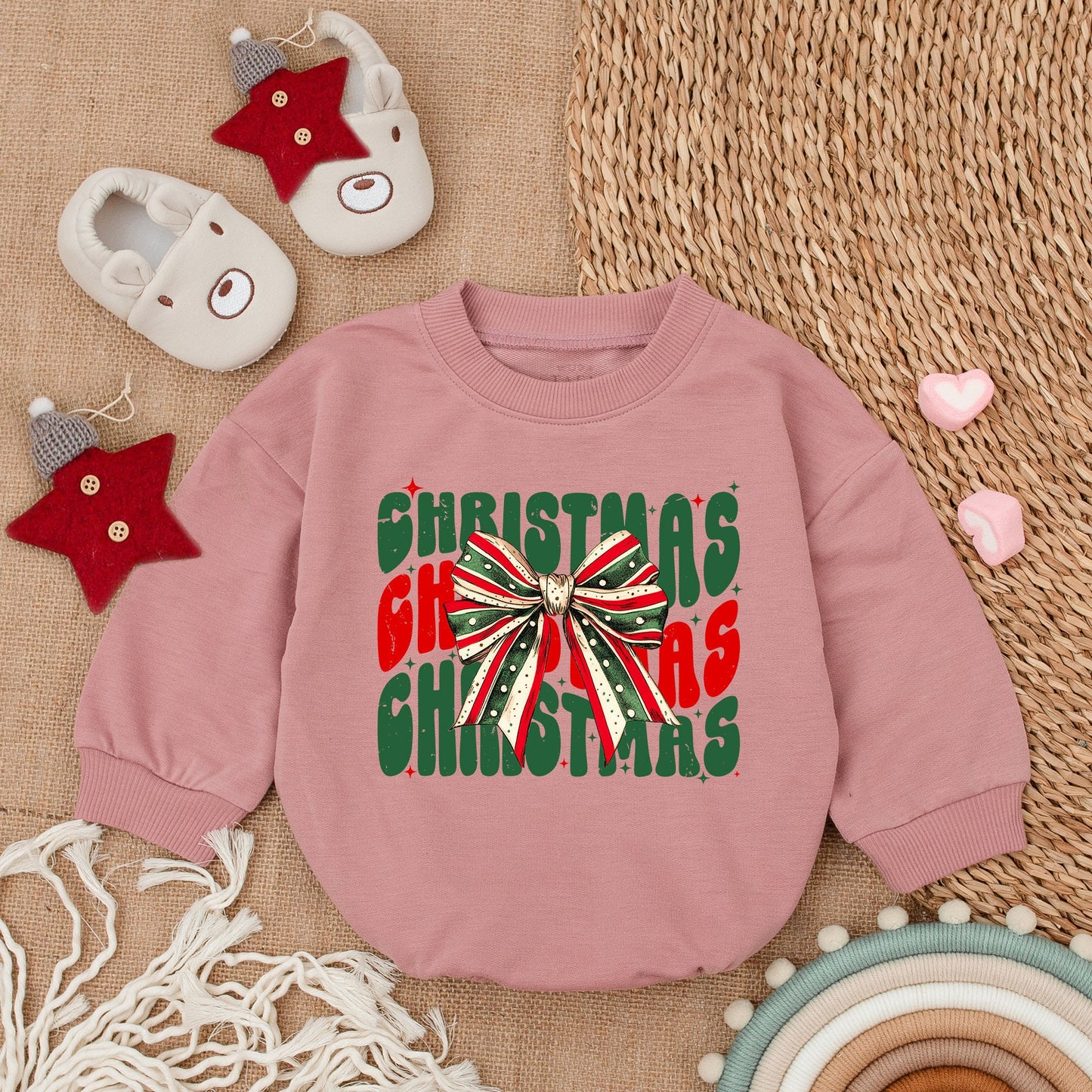 Festive Baby Romper: My First Christmas Outfit & Cozy Gift