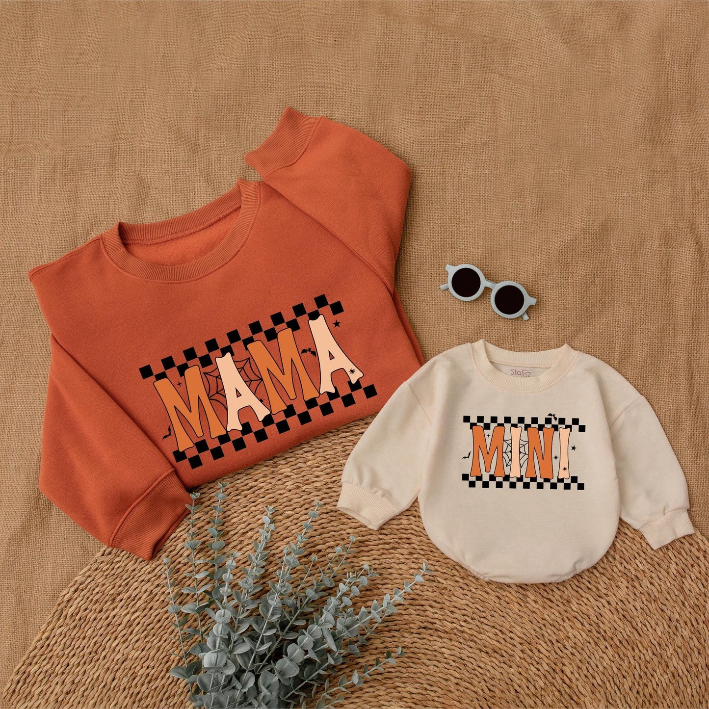 Spooky Mama & Mini Halloween Set: Matching Family Outfits