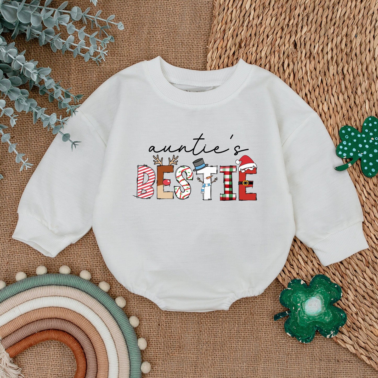 Auntie & Me Matching Sweaters: Nephew & Niece Cozy Baby Outfit