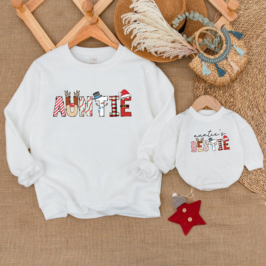 Auntie & Me Matching Sweaters: Nephew & Niece Cozy Baby Outfit