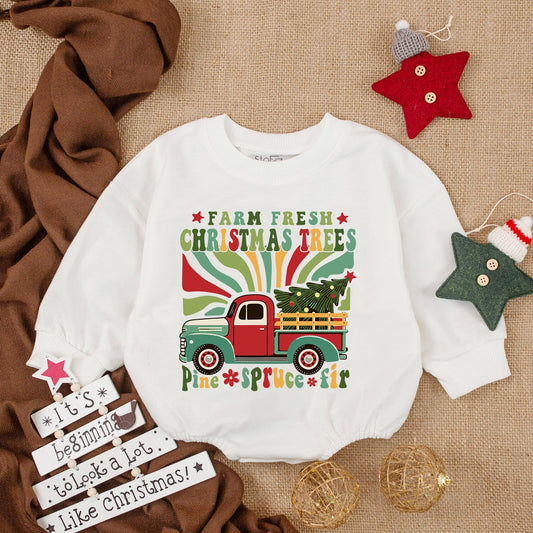 Baby’s 1st Christmas Romper: Cozy Holiday Bodysuit Gift Outfit