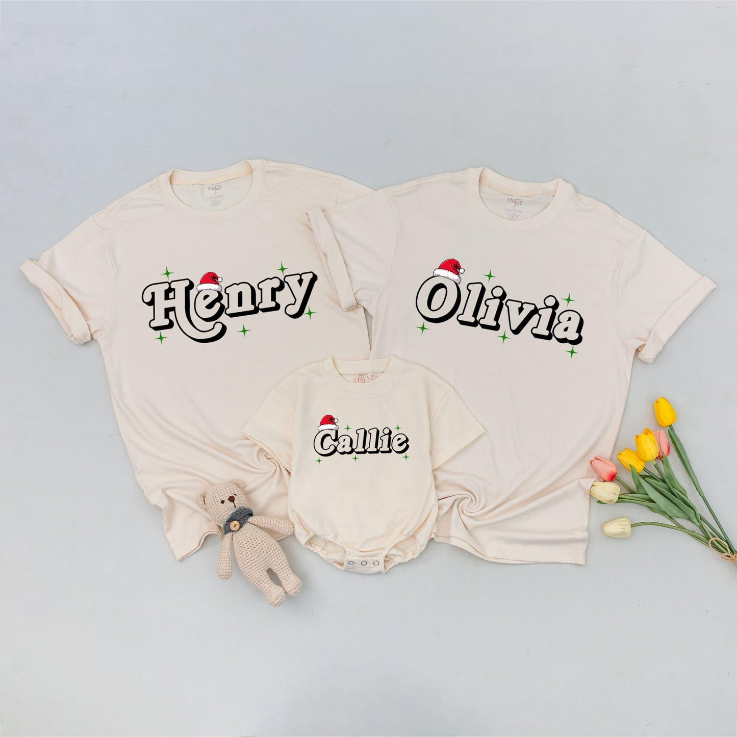 Festive Family Matching Tees: Custom Xmas Shirts for All